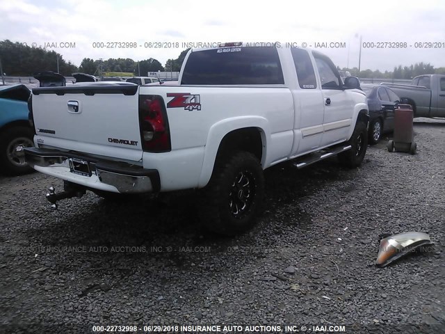 2GCEK19T441276257 - 2004 CHEVROLET SILVERADO K1500 WHITE photo 4