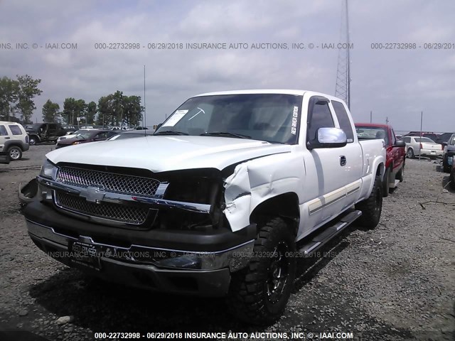 2GCEK19T441276257 - 2004 CHEVROLET SILVERADO K1500 WHITE photo 6