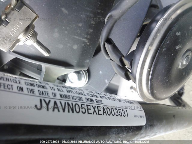 JYAVN05EXEA003531 - 2014 YAMAHA XVS950 CU GRAY photo 10