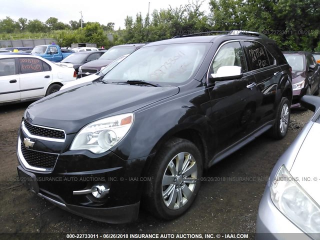 2CNFLGEW6A6410670 - 2010 CHEVROLET EQUINOX LTZ BLACK photo 2