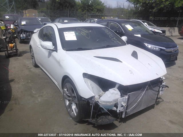 KMHHU6KJ2DU096918 - 2013 HYUNDAI GENESIS COUPE 3.8L WHITE photo 1