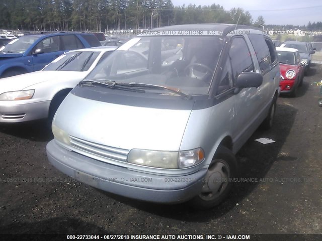 JT3AC12R3M0008858 - 1991 TOYOTA PREVIA LE BLUE photo 2