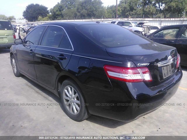4T1BF3EK4BU775704 - 2011 TOYOTA CAMRY SE/LE/XLE 黑色 照片 3