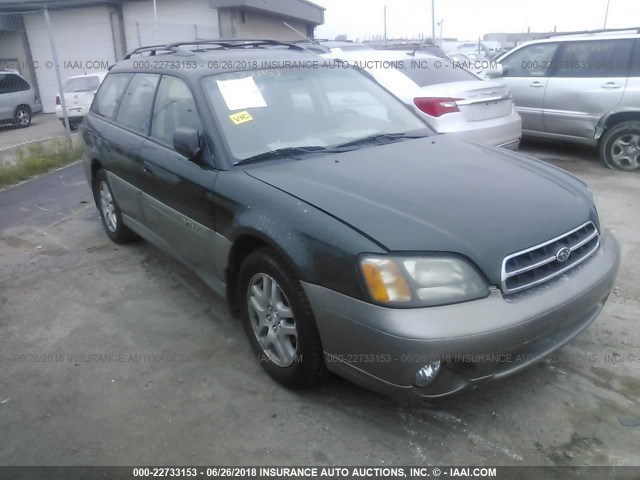 4S3BH6752Y7635102 - 2000 SUBARU LEGACY OUTBACK AWP 绿色 照片 1