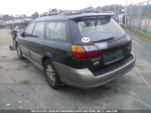 4S3BH6752Y7635102 - 2000 SUBARU LEGACY OUTBACK AWP 绿色 照片 3