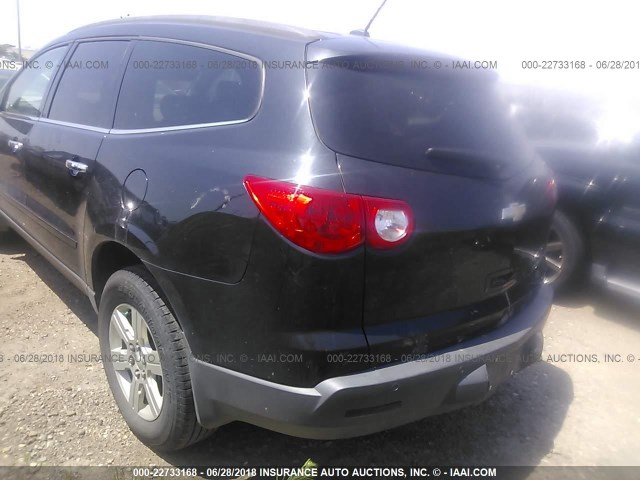 1GNKRJED1BJ229999 - 2011 CHEVROLET TRAVERSE LT BLACK photo 3