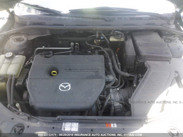 JM1BK343X81872717 - 2008 MAZDA 3 HATCHBACK TURQUOISE photo 10