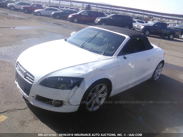 TRUMF38J581034896 - 2008 AUDI TT 2.0T WHITE photo 2