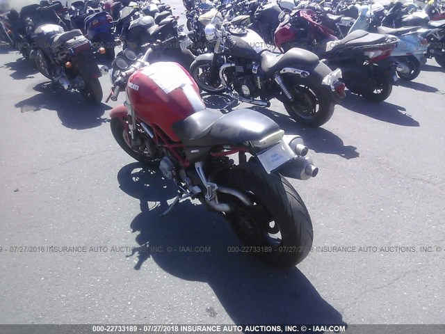 ZDM1RAAN27B098719 - 2007 DUCATI MONSTER S2R RED photo 3