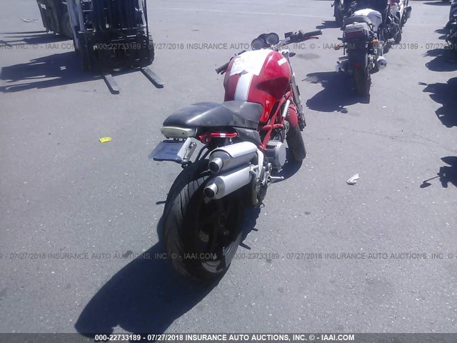 ZDM1RAAN27B098719 - 2007 DUCATI MONSTER S2R RED photo 4