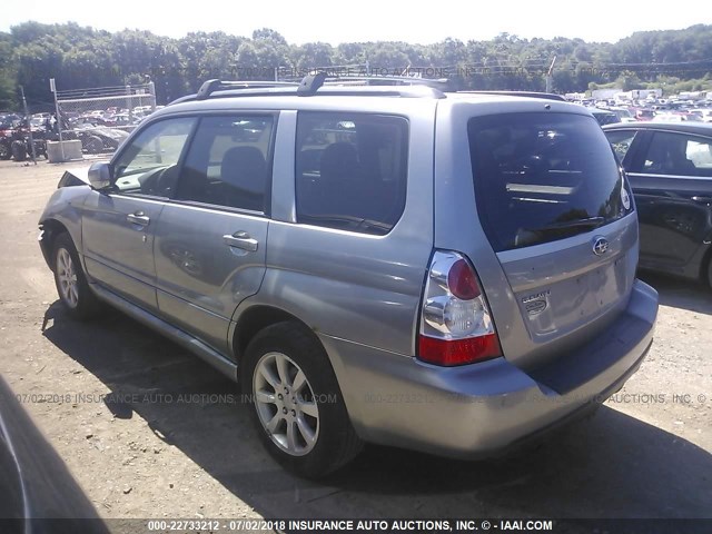 JF1SG65687H748243 - 2007 SUBARU FORESTER 2.5X PREMIUM SILVER photo 3