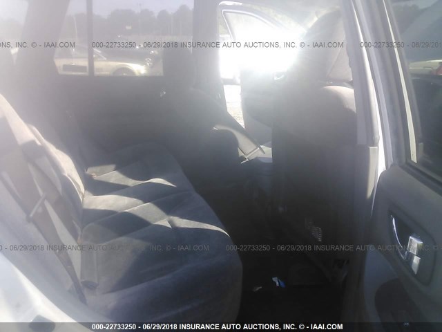 KM8SC13D93U345749 - 2003 HYUNDAI SANTA FE GLS/LX WHITE photo 8