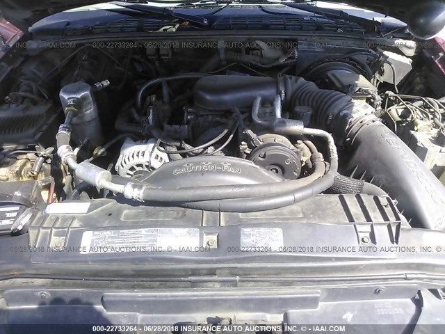 1GKCS13W0T2500315 - 1996 GMC JIMMY Kırmızı fotoğraf 10