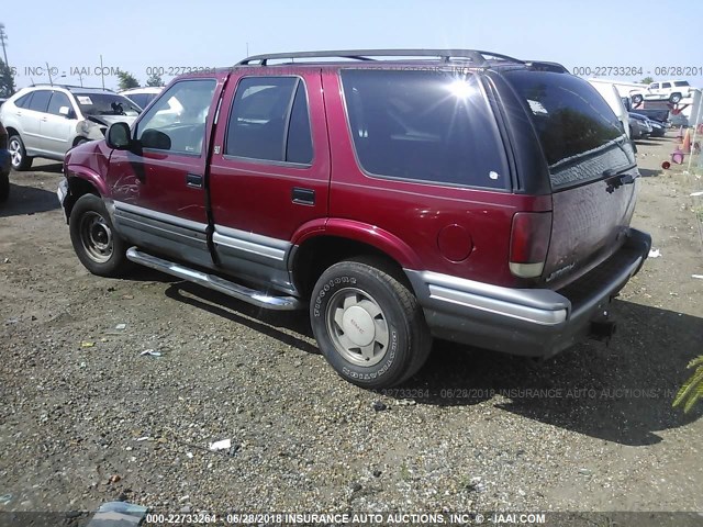 1GKCS13W0T2500315 - 1996 GMC JIMMY Kırmızı fotoğraf 3