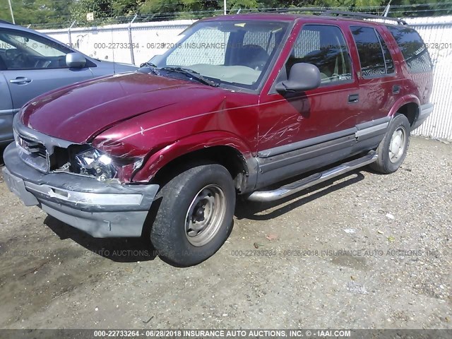 1GKCS13W0T2500315 - 1996 GMC JIMMY Kırmızı fotoğraf 6