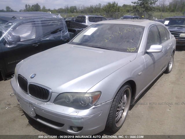 WBAHL83586DT00349 - 2006 BMW 750 I SILVER photo 2