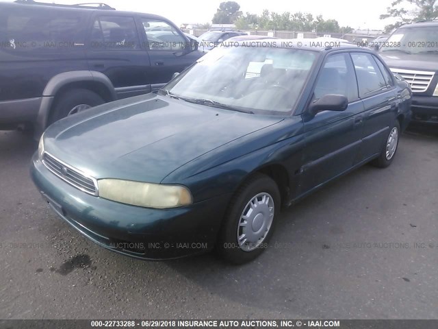 4S3BD4359T7204724 - 1996 SUBARU LEGACY L GREEN photo 2