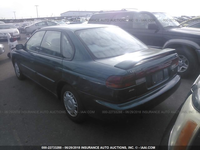 4S3BD4359T7204724 - 1996 SUBARU LEGACY L GREEN photo 3