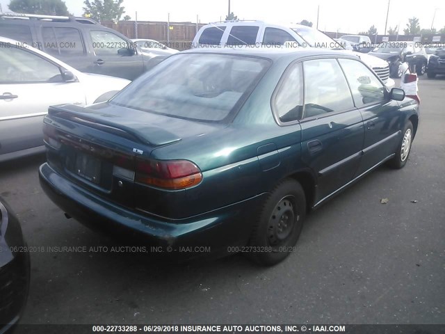 4S3BD4359T7204724 - 1996 SUBARU LEGACY L GREEN photo 4