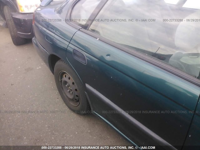 4S3BD4359T7204724 - 1996 SUBARU LEGACY L GREEN photo 6