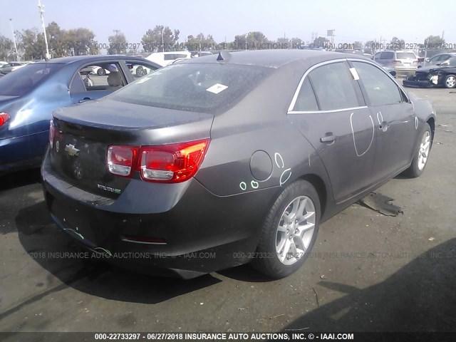 1G11D5RR0DF101834 - 2013 CHEVROLET MALIBU 1LT 灰色 照片 4