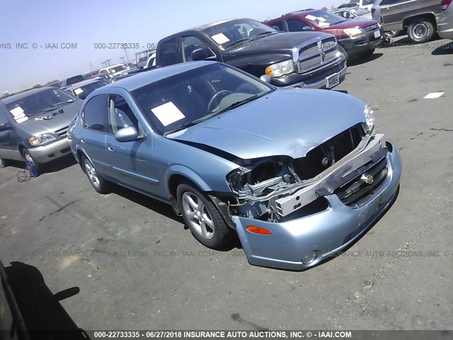 JN1CA31D4YT529994 - 2000 NISSAN MAXIMA GLE/GXE/SE Light Blue photo 1