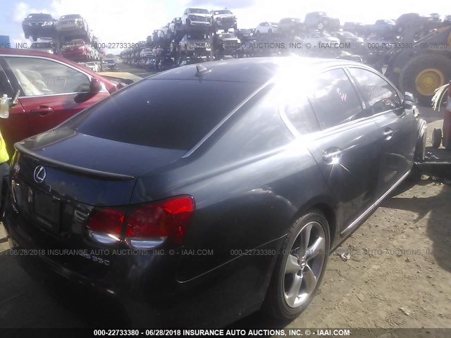 JTHBE96S290046416 - 2009 LEXUS GS 350 GRAY photo 4