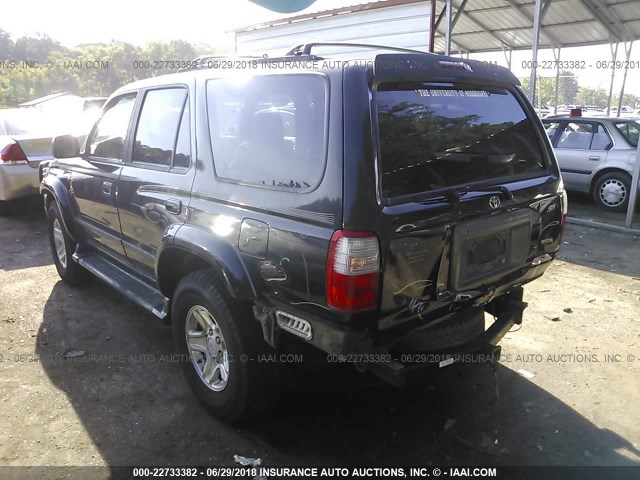 JT3GN86R8Y0164455 - 2000 TOYOTA 4RUNNER SR5 BLACK photo 3