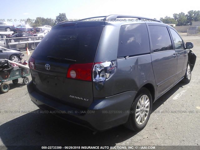 5TDYK4CC5AS327390 - 2010 TOYOTA SIENNA XLE/XLE LIMITED GRAY photo 4