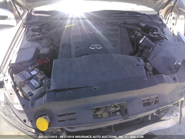 JNKBF01A02M003120 - 2002 INFINITI Q45 SILVER photo 10