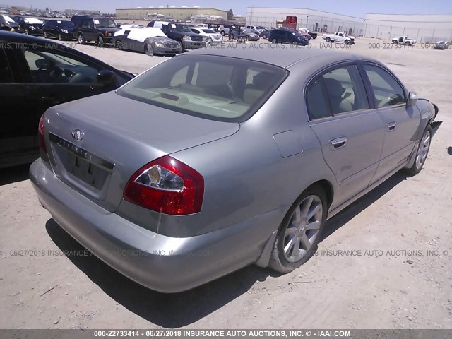 JNKBF01A02M003120 - 2002 INFINITI Q45 SILVER photo 4