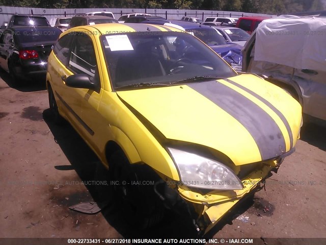 3FAFP31N35R140669 - 2005 FORD FOCUS ZX3 YELLOW photo 1