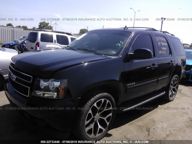 1GNSCBE08ER230769 - 2014 CHEVROLET TAHOE C1500 LT BLACK photo 2