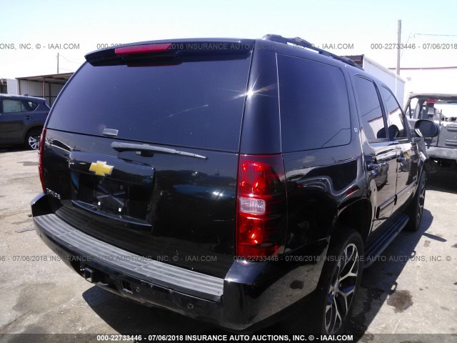 1GNSCBE08ER230769 - 2014 CHEVROLET TAHOE C1500 LT BLACK photo 4