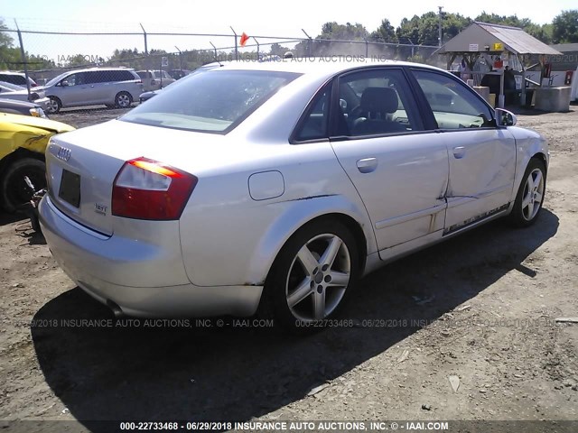 WAULC68E15A086134 - 2005 AUDI A4 1.8T QUATTRO/SPECIAL SILVER photo 4