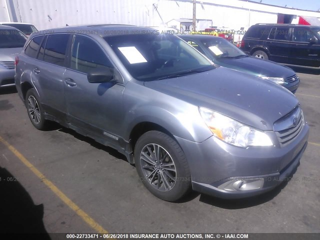 4S4BRCHC4B1418097 - 2011 SUBARU OUTBACK 2.5I PREMIUM GRAY photo 1