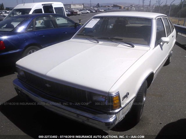 1X685A6194826 - 1980 CHEVROLET CITATION WHITE photo 2