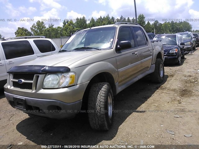 1FMZU67E42UD28013 - 2002 FORD EXPLORER SPORT TR  TAN photo 2