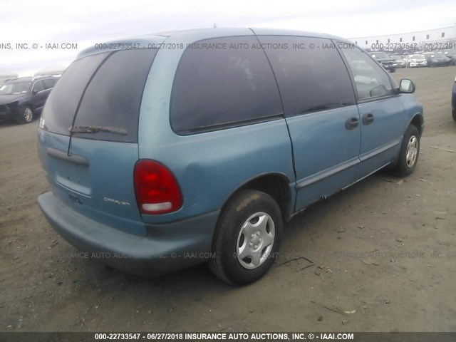 2B4FP2539VR376078 - 1997 DODGE CARAVAN BLUE photo 4