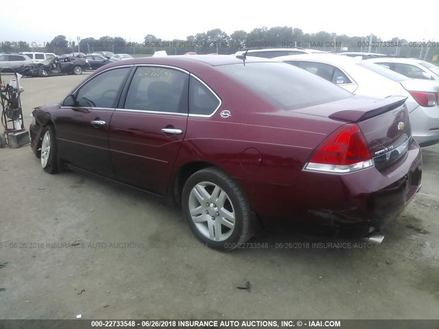 2G1WU58R579304111 - 2007 CHEVROLET IMPALA LTZ RED photo 3