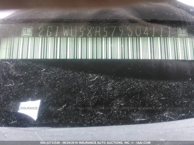 2G1WU58R579304111 - 2007 CHEVROLET IMPALA LTZ RED photo 9