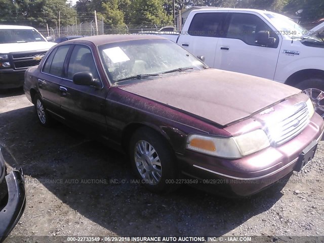 2FAFP74W14X116799 - 2004 FORD CROWN VICTORIA LX BURGUNDY photo 1