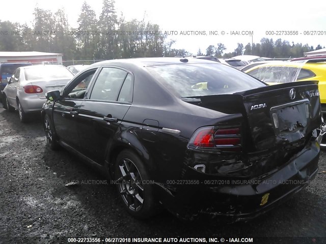 19UUA76557A047010 - 2007 ACURA TL TYPE S BLACK photo 3