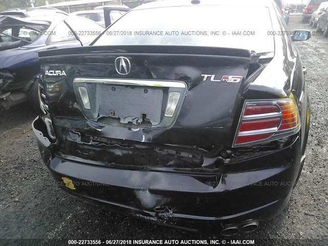 19UUA76557A047010 - 2007 ACURA TL TYPE S BLACK photo 6