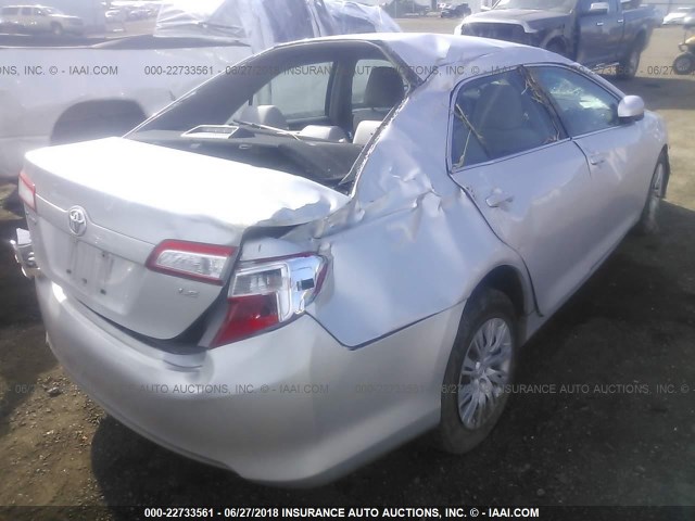 4T1BF1FK4CU098674 - 2012 TOYOTA CAMRY SE/LE/XLE SILVER photo 4