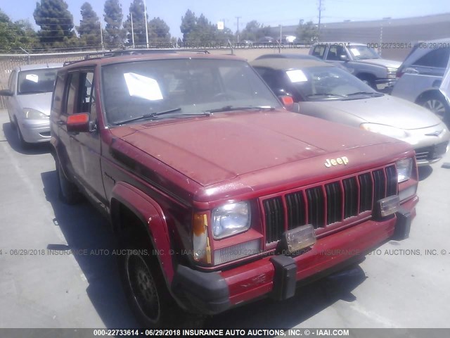 1J4FJ78L3KL634753 - 1989 JEEP CHEROKEE LIMITED RED photo 1