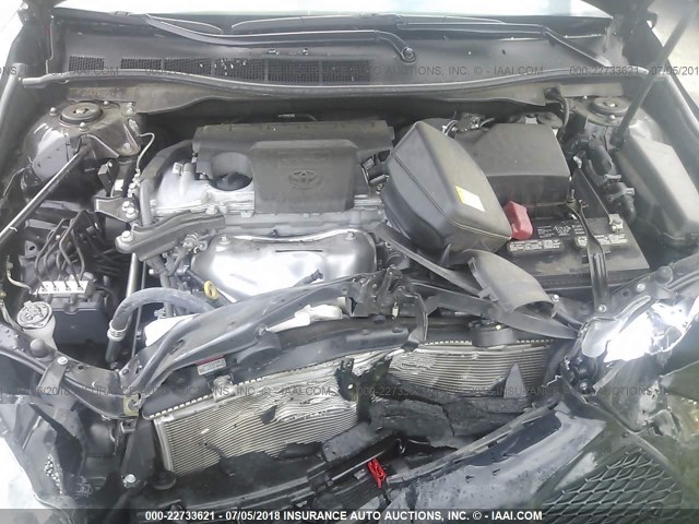 4T1BF1FK7FU113222 - 2015 TOYOTA CAMRY LE/XLE/SE/XSE BLACK photo 10