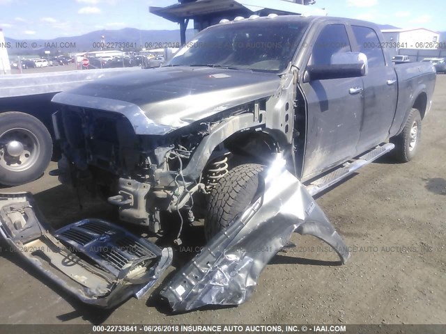 3C6TD5FT9CG211415 - 2012 DODGE RAM 2500 LARAMIE GRAY photo 2