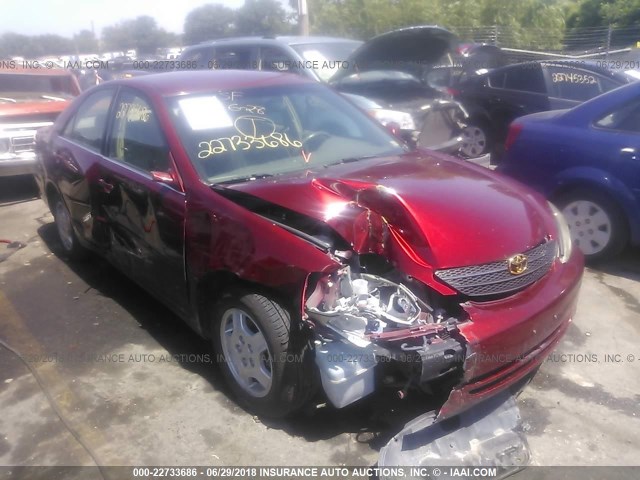 4T1BF32K83U044327 - 2003 TOYOTA CAMRY LE/XLE/SE Bordo foto 1