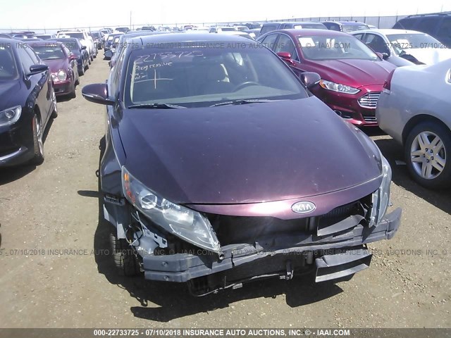 KNAGN4A63B5133784 - 2011 KIA OPTIMA EX/SX BURGUNDY photo 6